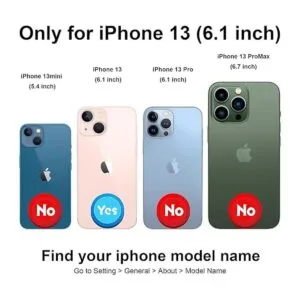 HAOPINSH Funda para iPhone 13 con soporte para tarjetas_2