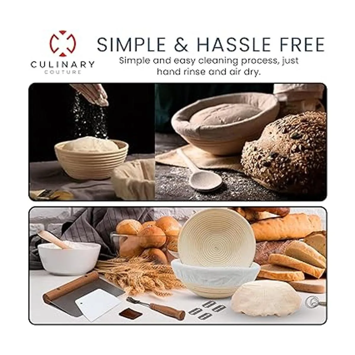 Culinary Couture Juego de cestas a prueba de prueba_5