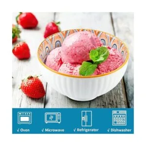 Sanbege Tazones de cerámica para arroz de 10 onzas juego_5