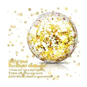 10 bolas inflables de playa con purpurina para piscina_3