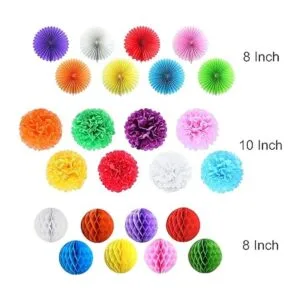 Juego de 24 colores para decoración de fiestas bolas de_2