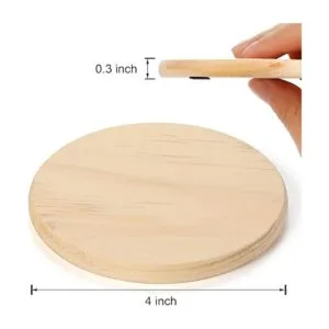GOH DODD Juego de 24 posavasos de madera sin terminar_2