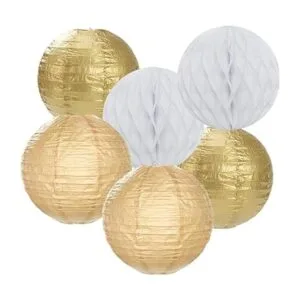 Serpentinas decorativas de fiesta de oro blanco 14_6