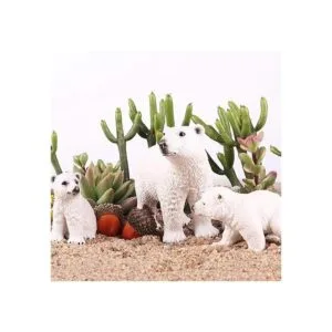 EOIVSH Paquete de 4 juguetes de animales árticos figura_5