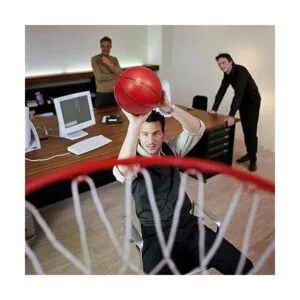 Dilabnba Aro de baloncesto sobre la puerta con 3 pequeñas_6