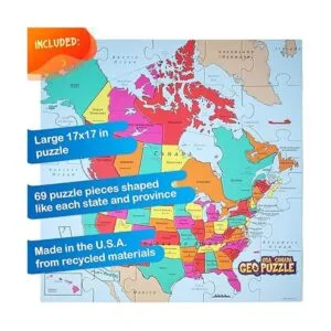GeoToys GeoPuzzle USA y Canadá Juguetes educativos para_4