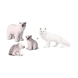 EOIVSH Paquete de 4 juguetes de animales árticos figura_1