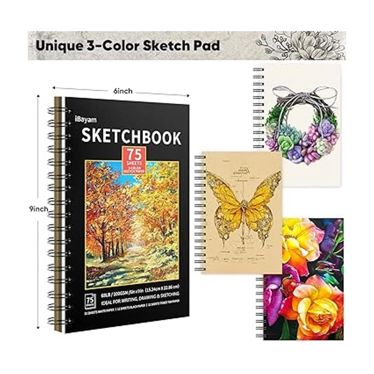 iBayam Paquete de 78 juegos de dibujo suministros de arte_6