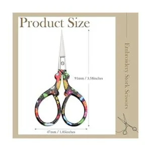 Tijeras de bordado de acero inoxidable de 3.6 pulgadas_4