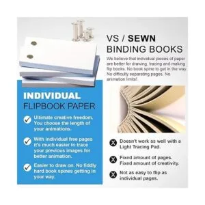 Papel de libro abatible en blanco con agujeros 720 hojas_5