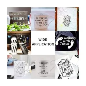 Vinilo permanente negro mate para Cricut Lya Vinyl negro_2