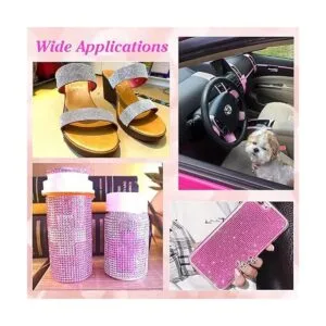 6 rollos de cinta autoadhesiva de diamantes de imitación_5