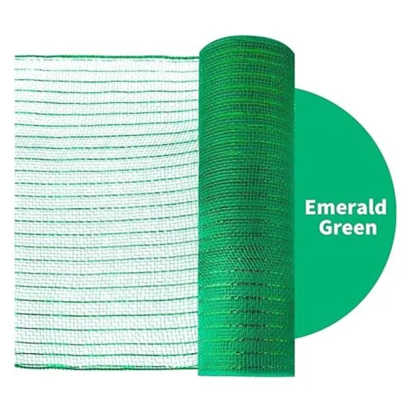 2 rollos de malla decorativa verde esmeralda con malla_4
