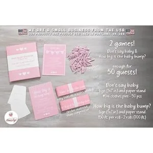 Party Hearty Juegos de baby shower para niñas uno de cada_2