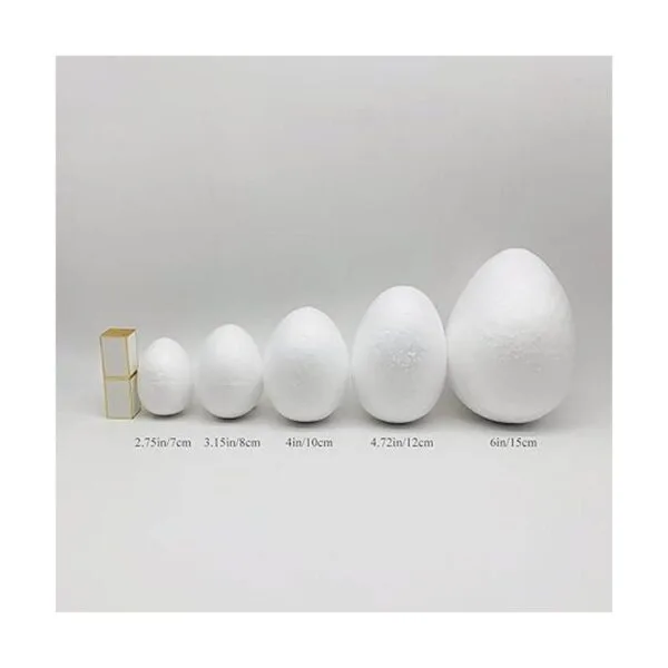 Crafjie Huevos de espuma 18 piezas de 4 pulgadas 3.9 in_2