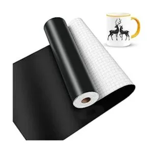 Vinilo permanente negro mate para Cricut Lya Vinyl negro_1