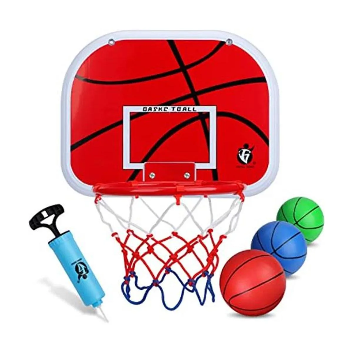 Dilabnba Aro de baloncesto sobre la puerta con 3 pequeñas_1