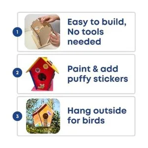 9 kits de casa de pájaros para que los niños construyan_3
