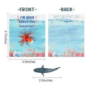 Paquete de 36 tarjetas de San Valentín con juguetes de_5