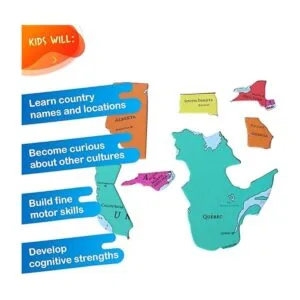 GeoToys GeoPuzzle USA y Canadá Juguetes educativos para_5