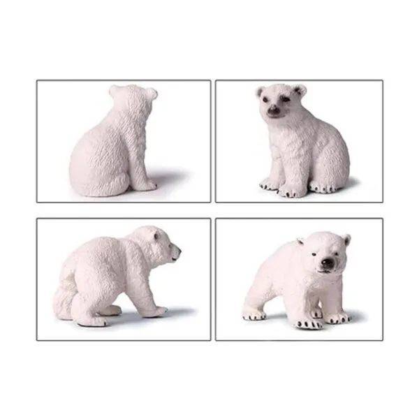 EOIVSH Paquete de 4 juguetes de animales árticos figura_3