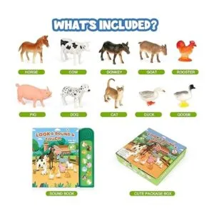 Figuras de animales de granja con 10 figuras de animales_2