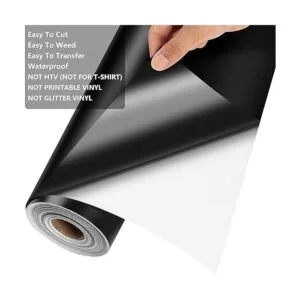 Vinilo permanente negro mate para Cricut Lya Vinyl negro_4