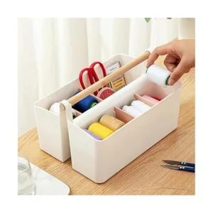 Vidifor Organizador portátil de plástico grande con asa_5