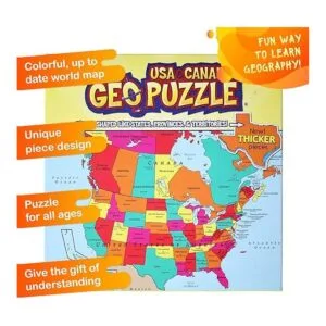 GeoToys GeoPuzzle USA y Canadá Juguetes educativos para_3