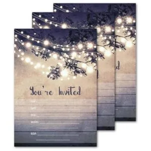 25 luces para exteriores invitaciones de fiesta 5 x 7_1