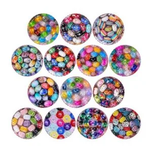 Surtido de cuentas espaciadoras europeas de agujeros_2