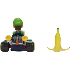 SUPER MARIO Spin Out Mariokart Vehículo Luigi Racer de_5
