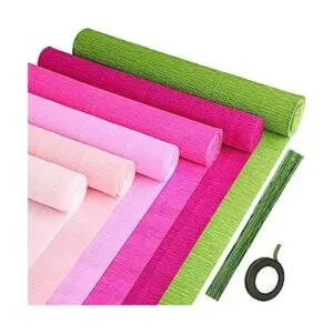 Gersoniel Kit de 57 piezas de flores de papel crepé 6_1