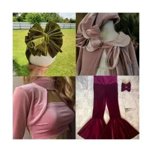 HOTGODEN Tejido de terciopelo elástico 63 pulgadas de_6