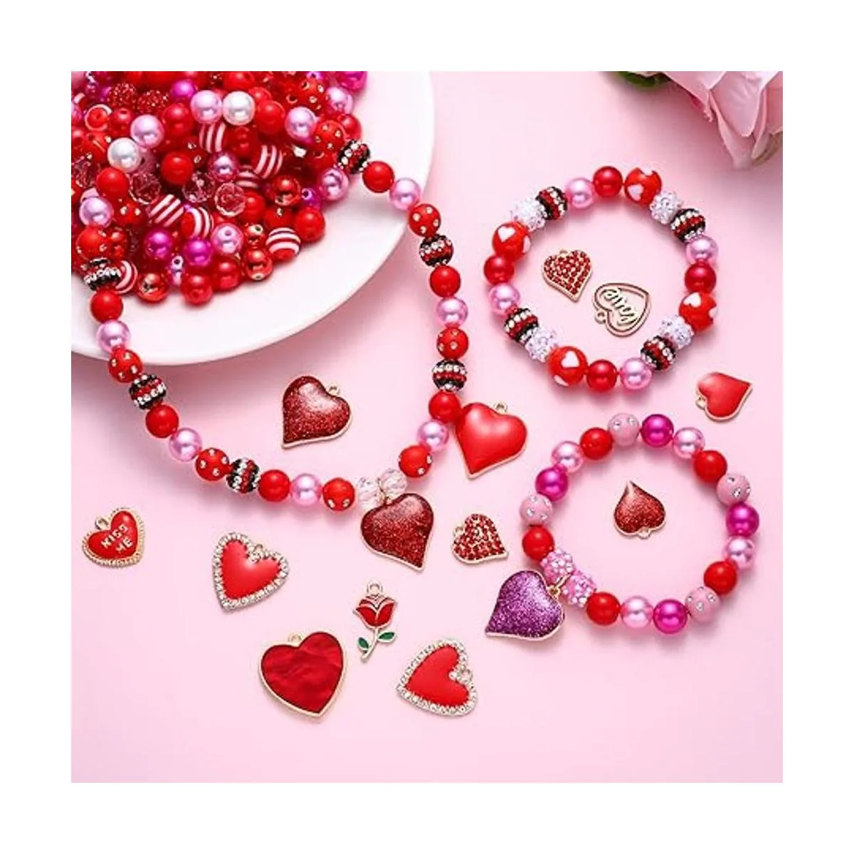 320 cuentas de corazón para el día de San Valentín para_4