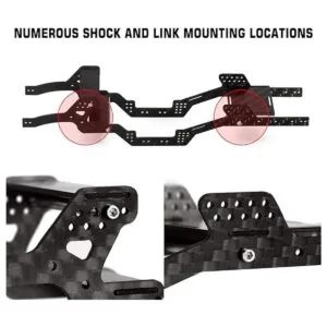 INJORA Kit de chasis de fibra de carbono bajo centro de_3