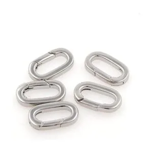 18K Gold Filled Oval Clasp Spring Claps Connector_5