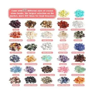 Cuentas de piedra de cristal de 32 colores para hacer_2