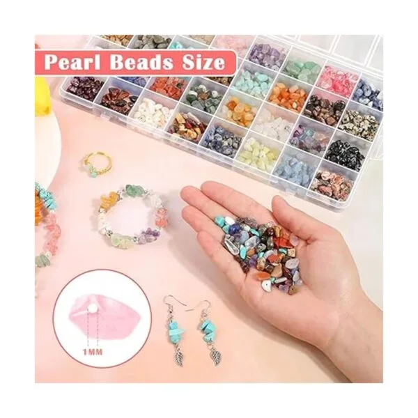 Cuentas de piedra de cristal de 32 colores para hacer_3