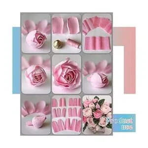 Gersoniel Kit de 57 piezas de flores de papel crepé 6_4