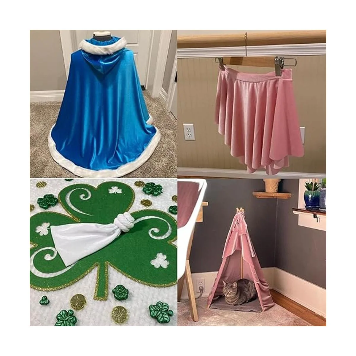 HOTGODEN Tejido de terciopelo elástico 63 pulgadas de_5