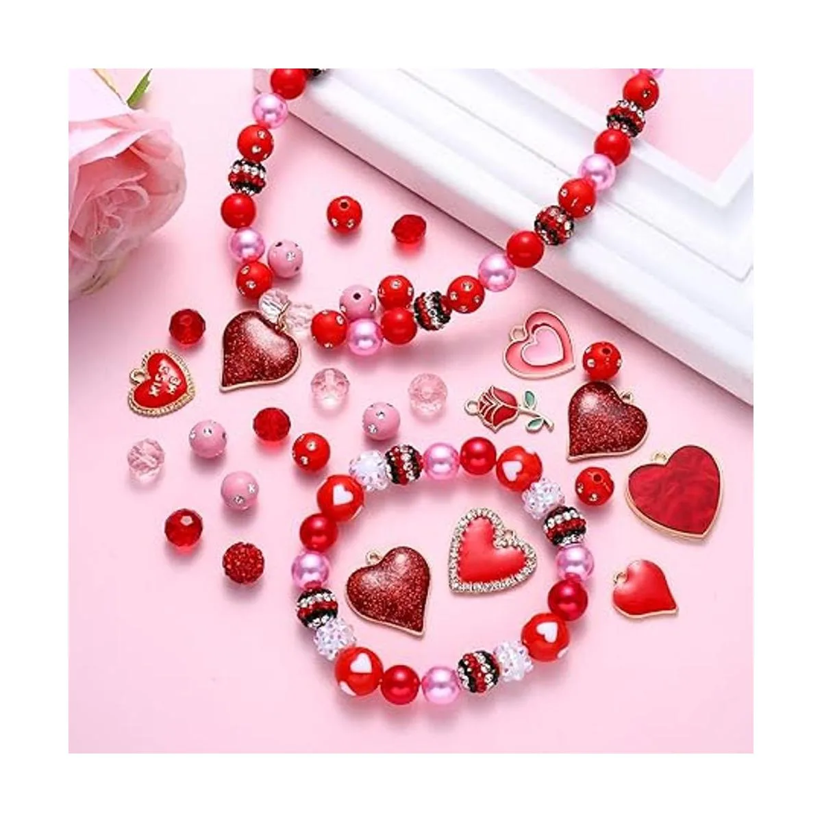 320 cuentas de corazón para el día de San Valentín para_6