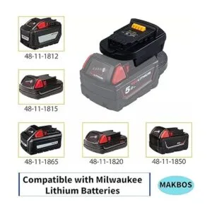 Alian MIL18DL Adaptador de batería para Milwaukee de 18 V_4