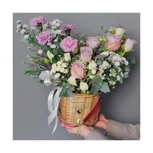 50 piezas de ramo de boda DIY con dije de fotos de_5