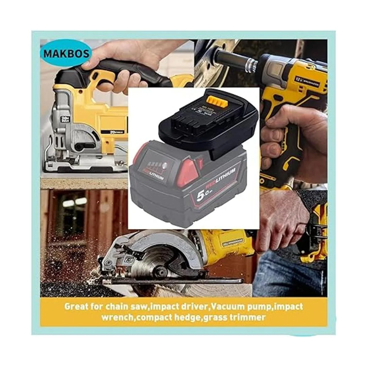 Alian MIL18DL Adaptador de batería para Milwaukee de 18 V_6