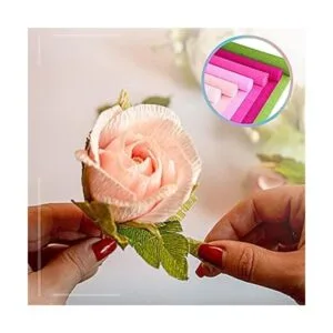 Gersoniel Kit de 57 piezas de flores de papel crepé 6_6