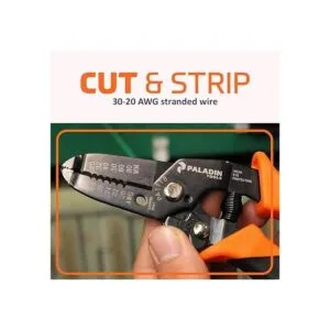 Paladin Tools Pelacables y cortador de alambre de 20 a 30_2