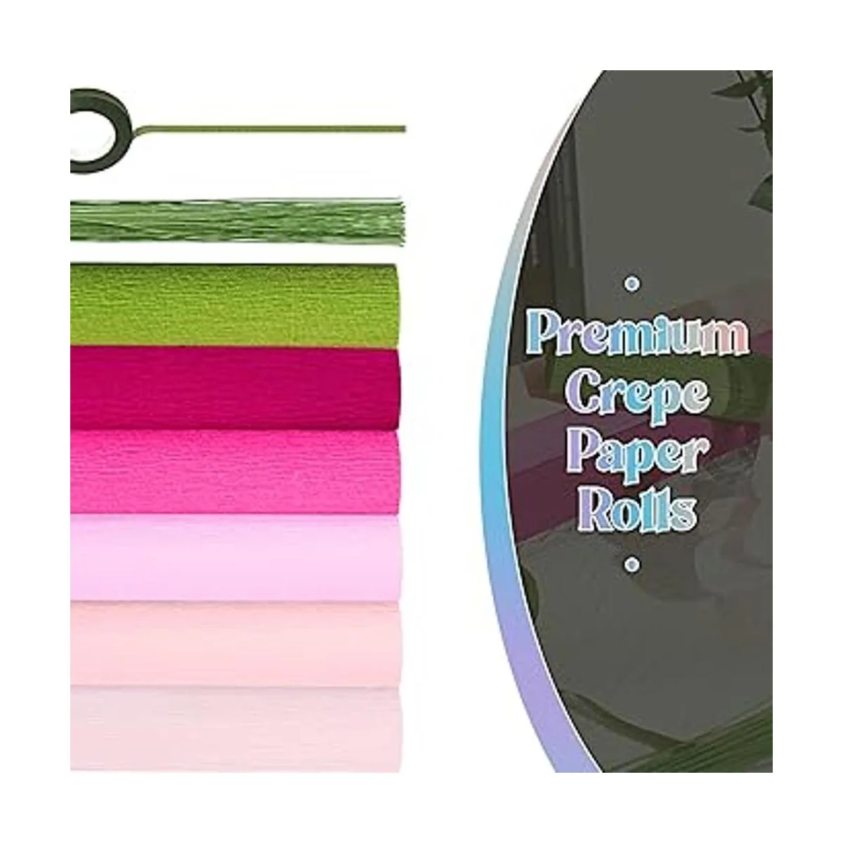 Gersoniel Kit de 57 piezas de flores de papel crepé 6_3