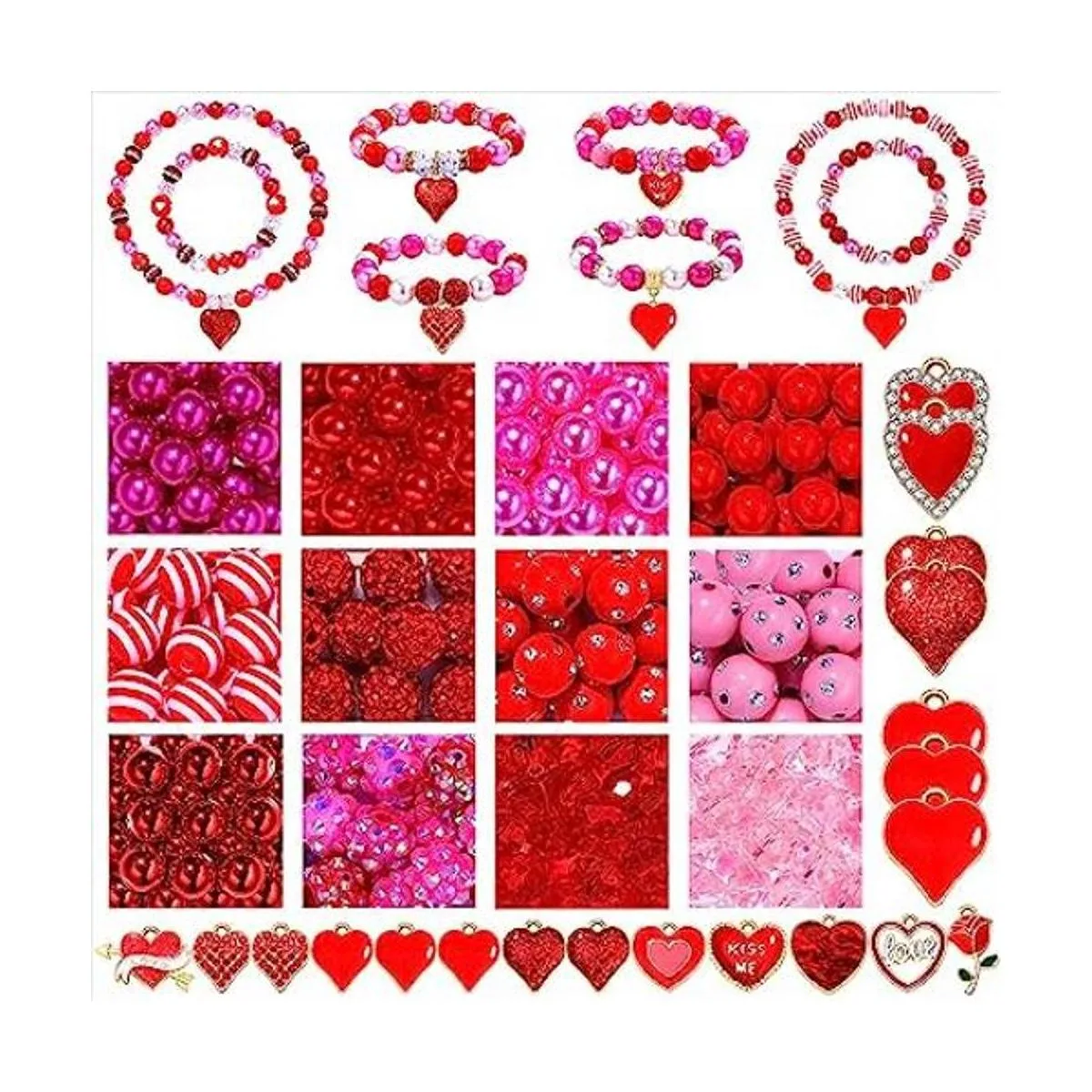 320 cuentas de corazón para el día de San Valentín para_1