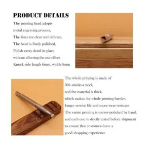 Herramienta de estampado de cuero acero inoxidable 304_6